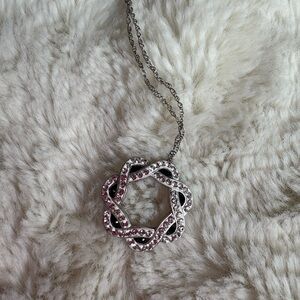 Australian Crystal Necklace 925 Sterling Silver 18” Chain